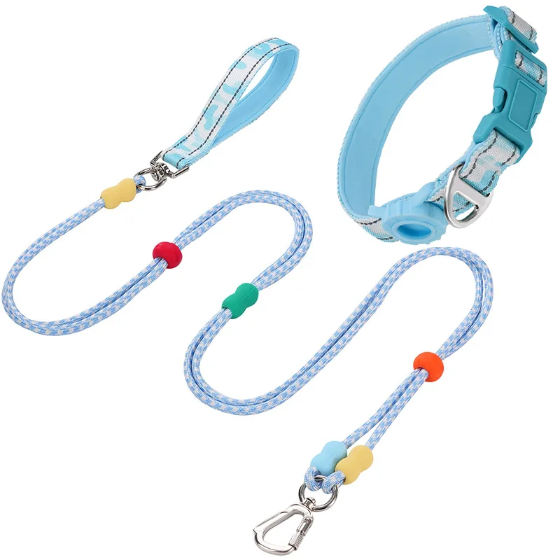 Ensemble Collier Avec Support Airtag Et Laisse Pour Chien