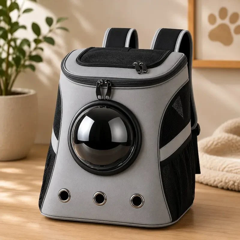 Sac à dos chat astronaute - vision 360° | Lunapet