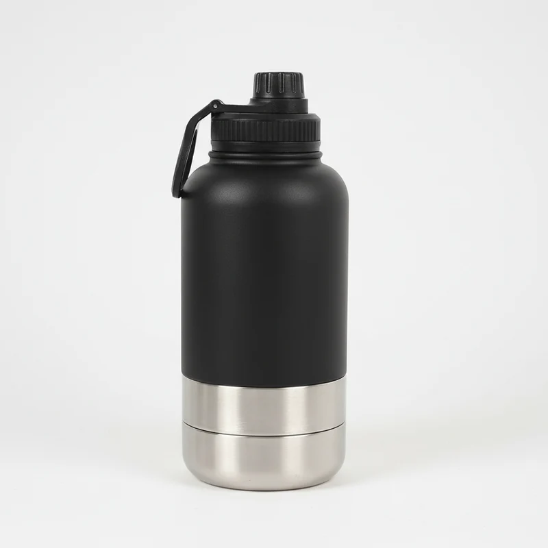 Gourde Et Gamelle Portable En Inox Pour Chien