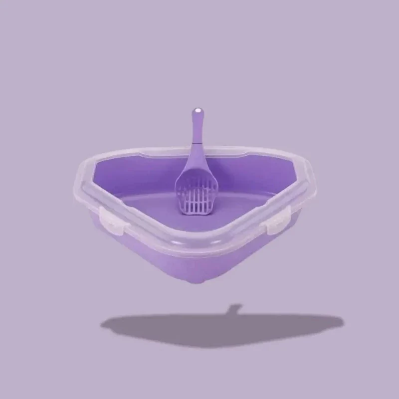 Litière d’angle pour chat - Gain de place | CornerCat