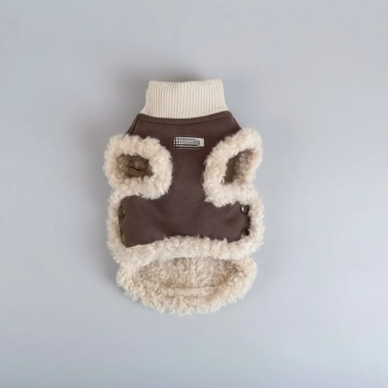 Vêtement Pour Petit Chien Avec Doublure Et Fausse Fourrure