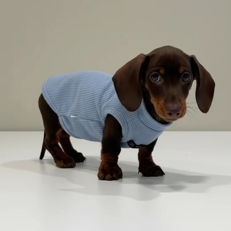 T-shirt Elégant Et Coloré Pour Chien Teckel
