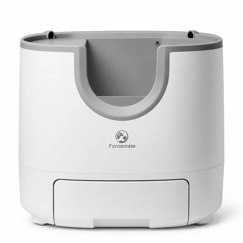Litière autonettoyante ouverte XL multi-chats