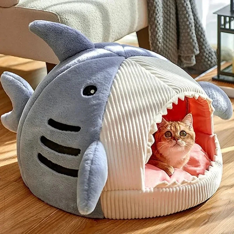 Lit requin pour chat - Confort douillet et repos cosy | SharkNest