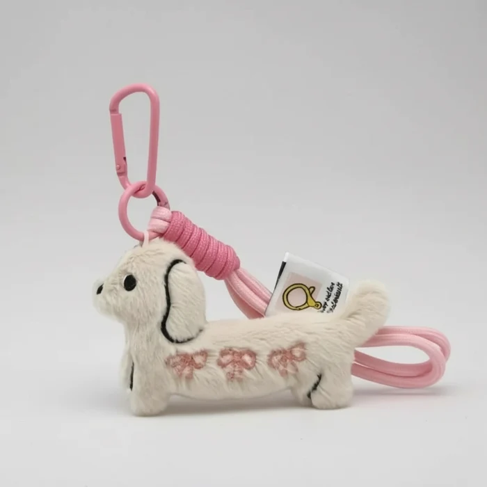 Porte Clés Teckel En Peluche Design