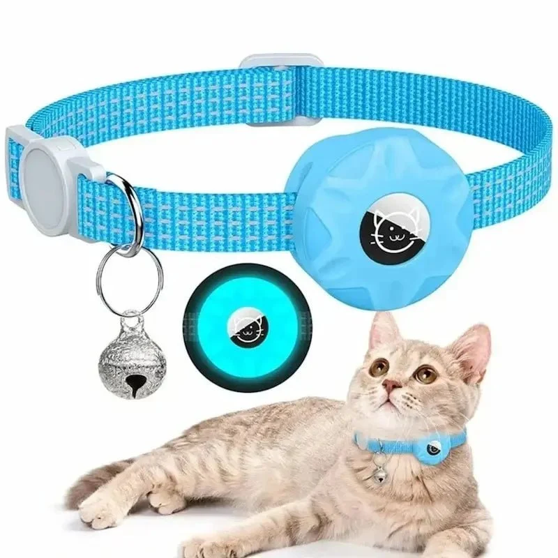 Collier GPS chat anti-étranglement - Airtag | Minouchip