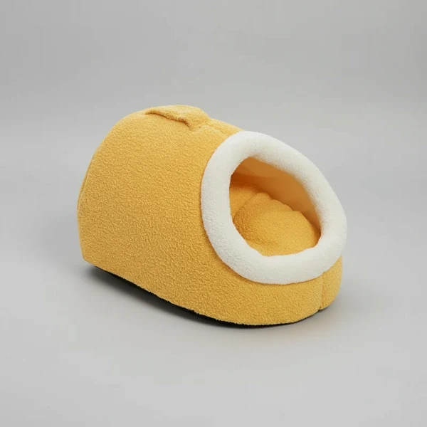 Cocon Confortable Pour Chat En Peluche Douce
