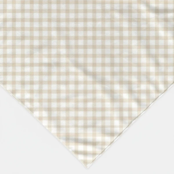 Bandana Chic Pour Chien Au Motif Vichy