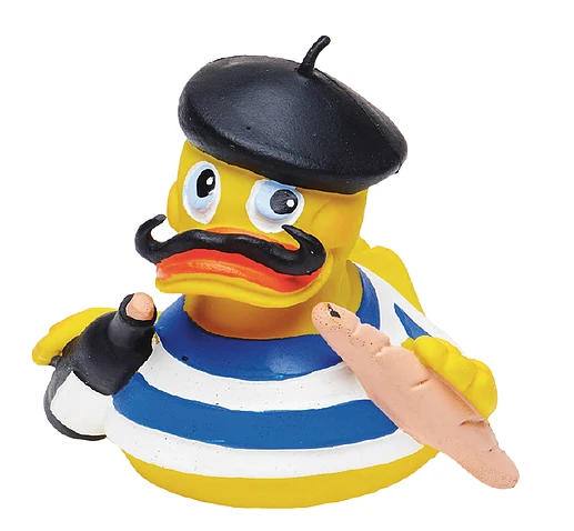 Canard français en caoutchouc naturel