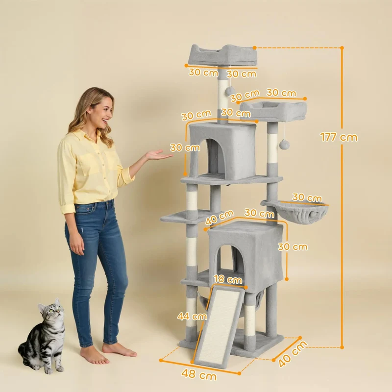 Arbre à chat Gris - Nid Perché - L