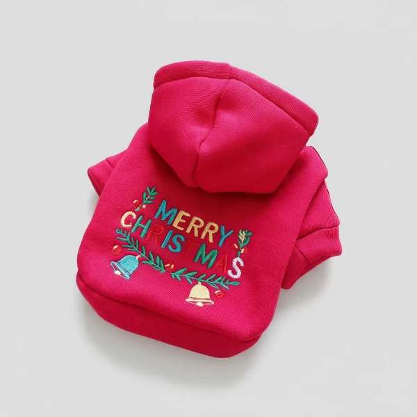Sweat A Capuche Doux De Noël Pour Chien