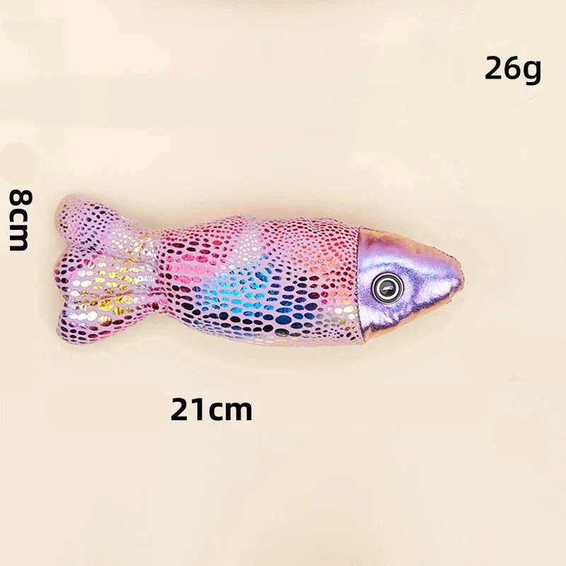 Jouet Poisson Coloré Pour Chat Avec Clochette Sonore