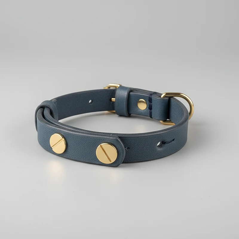 Collier En Cuir Fait Main Pour Chat