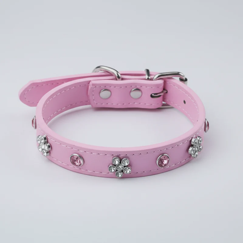 Collier En Simili Cuir Pour Petit Chien