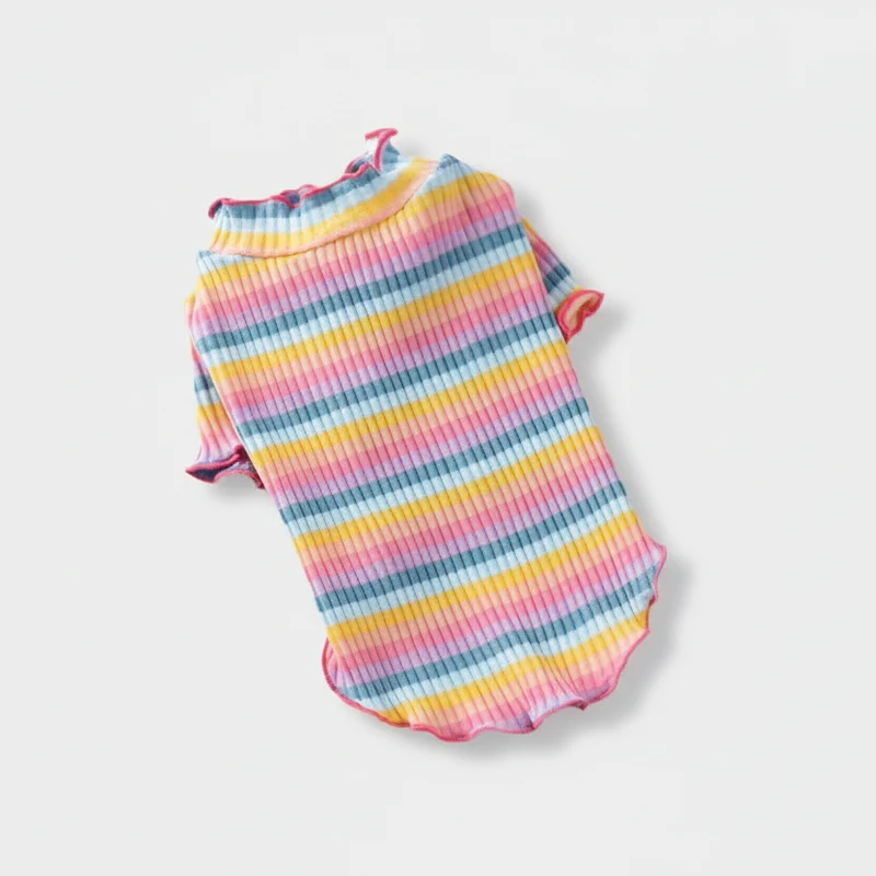 T-shirt Rayé Et Moderne Pour Petit Chien