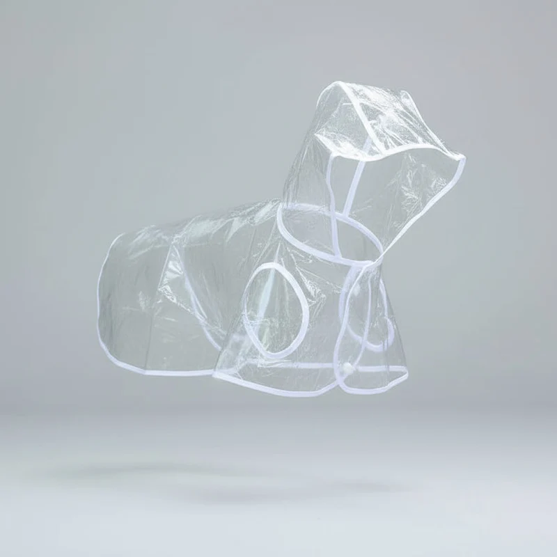 Imperméable Transparent Poncho A Capuche Pour Chien