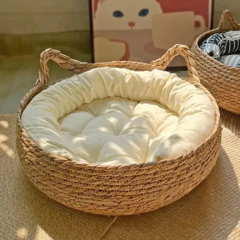 Panier en osier pour chat - Le confort au naturel | WickerCat