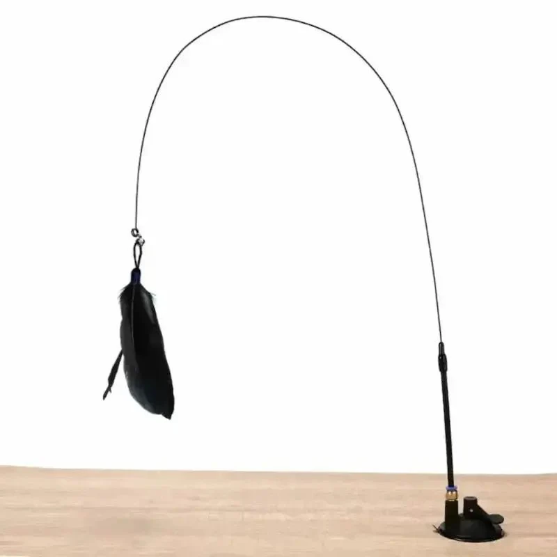Jouet pour chat plume à ventouse - Amusement garanti | PlumeStick