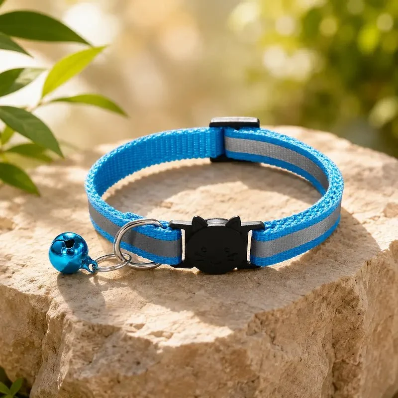 Collier clochette chat réfléchissant – Visibilité nuit | GlowBell