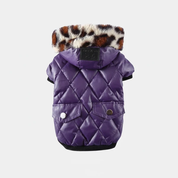 Manteau Pour Chien Avec Capuche Fausse Fourrure