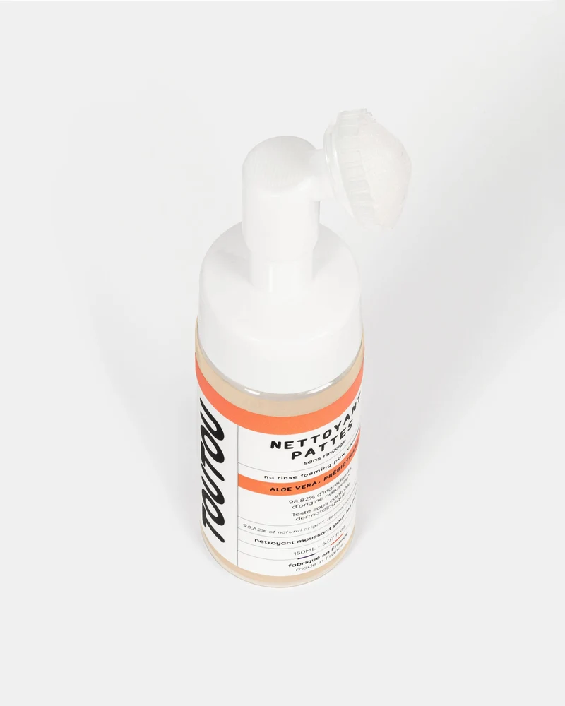 Nettoyant pattes rechargeable avec applicateur
