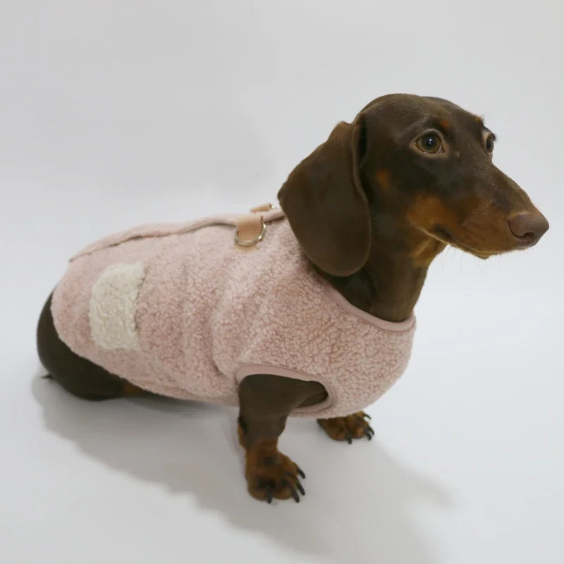 Sweat Polaire Manches Courtes Pour Teckel