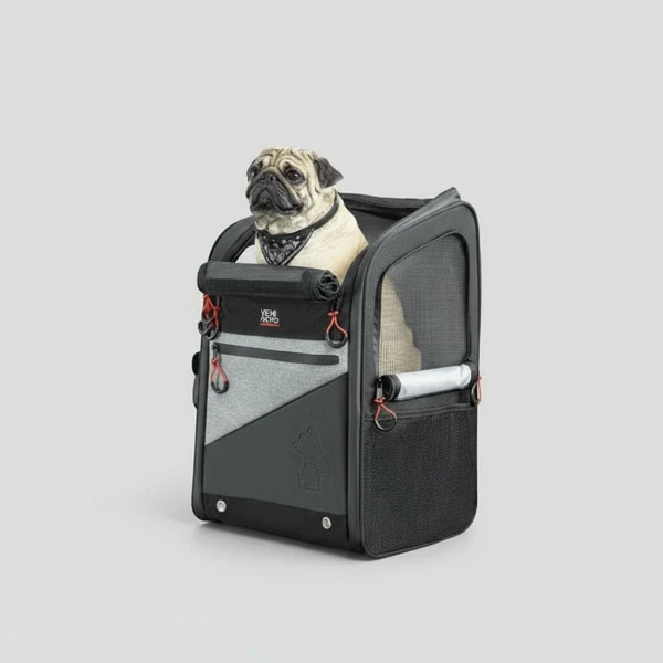 Sac Moto pour Chien 44 L Oscar & Plume : transport sûr et confortable sur deux roues