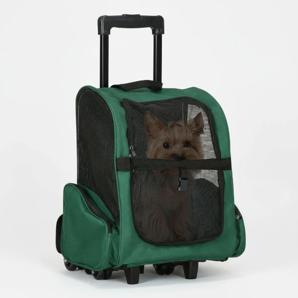 Sac à dos transport chat avec roulettes - Oscar et Plume