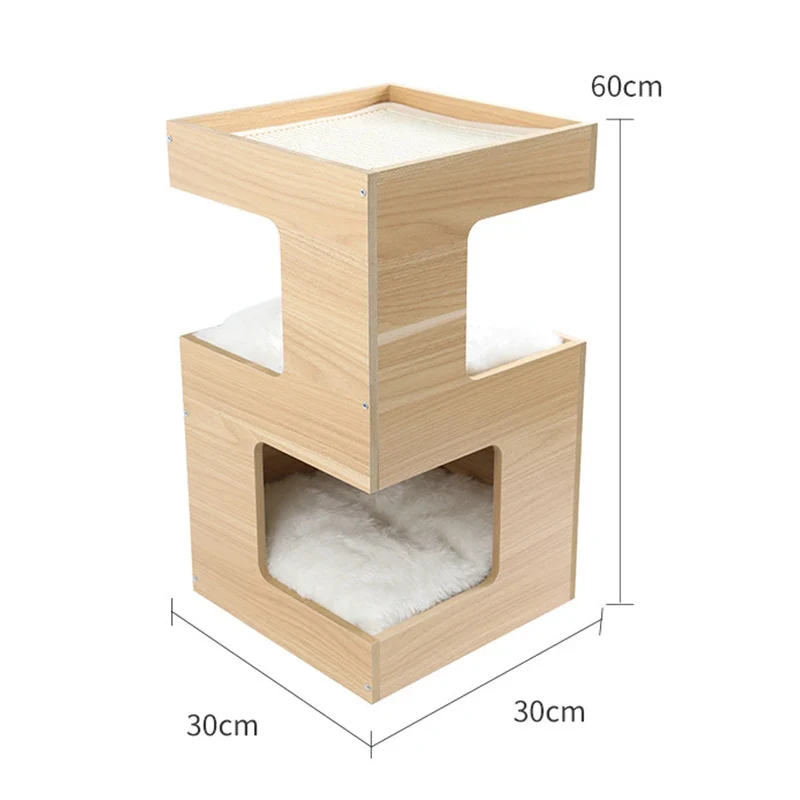 Arbre a chat Bois - Mini maison
