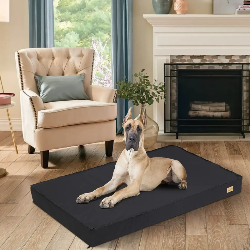 Lit Mousse A Mémoire De Forme Imperméable Et Lavable Pour Chien