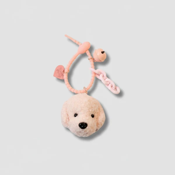 Porte-Clés Chien Caniche En Peluche