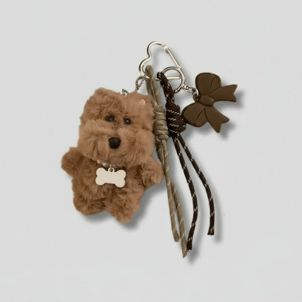 Porte-Clés Chien En Peluche Pour Sac