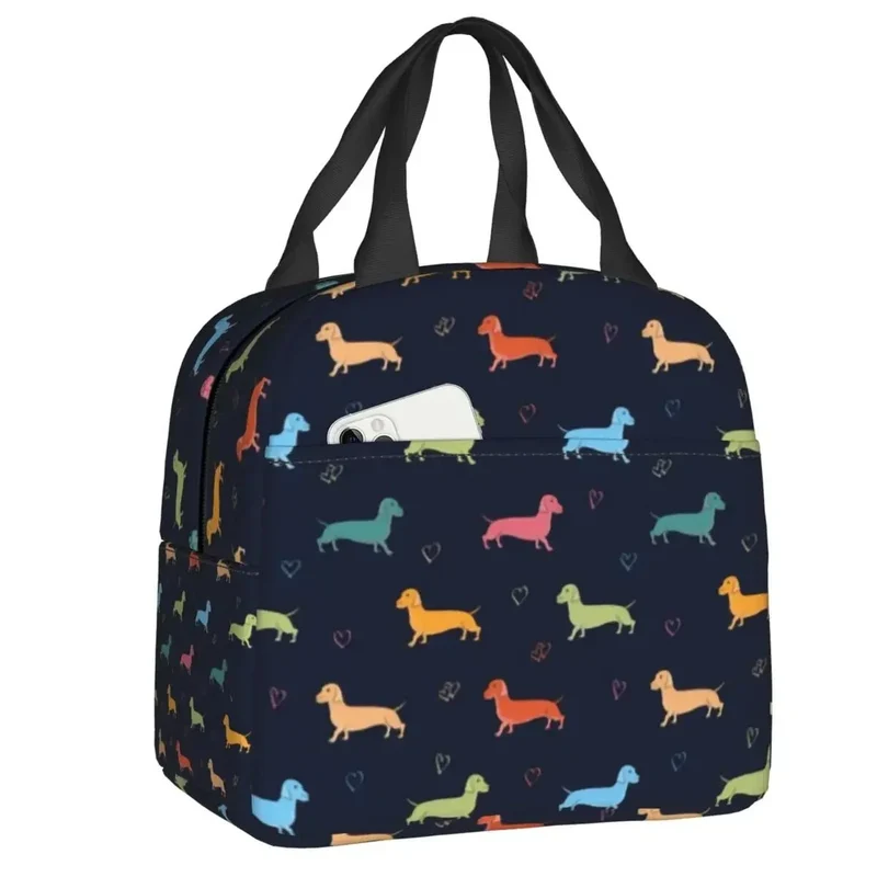 Sac Isotherme Teckel Oscar et Plume - Design Unique