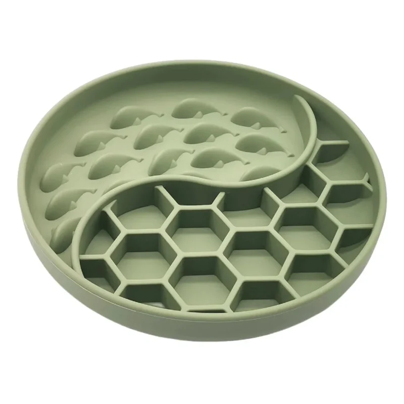 Gamelle anti-glouton silicone pour chien et chat : alimentation lente