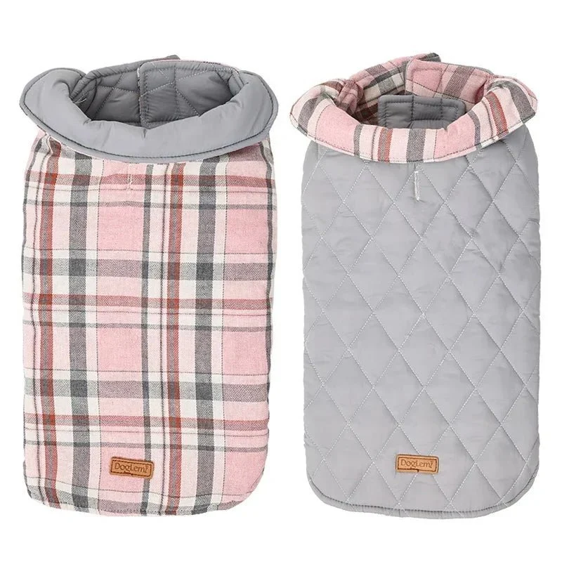 Manteau Réversible Chaud Et Stylé Pour Chien