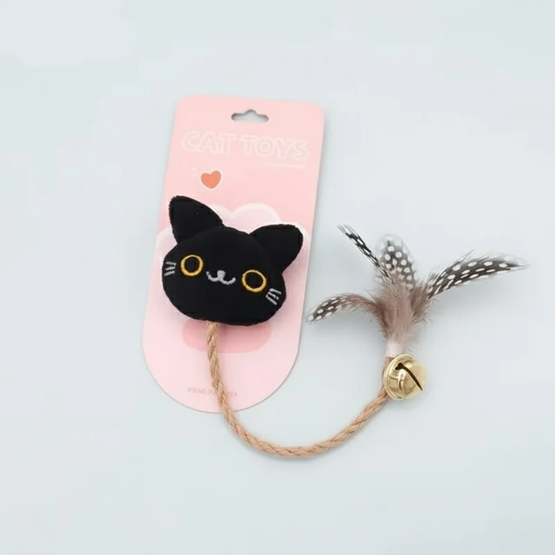 Jouet Avec Plume Et Clochette Pour Chat