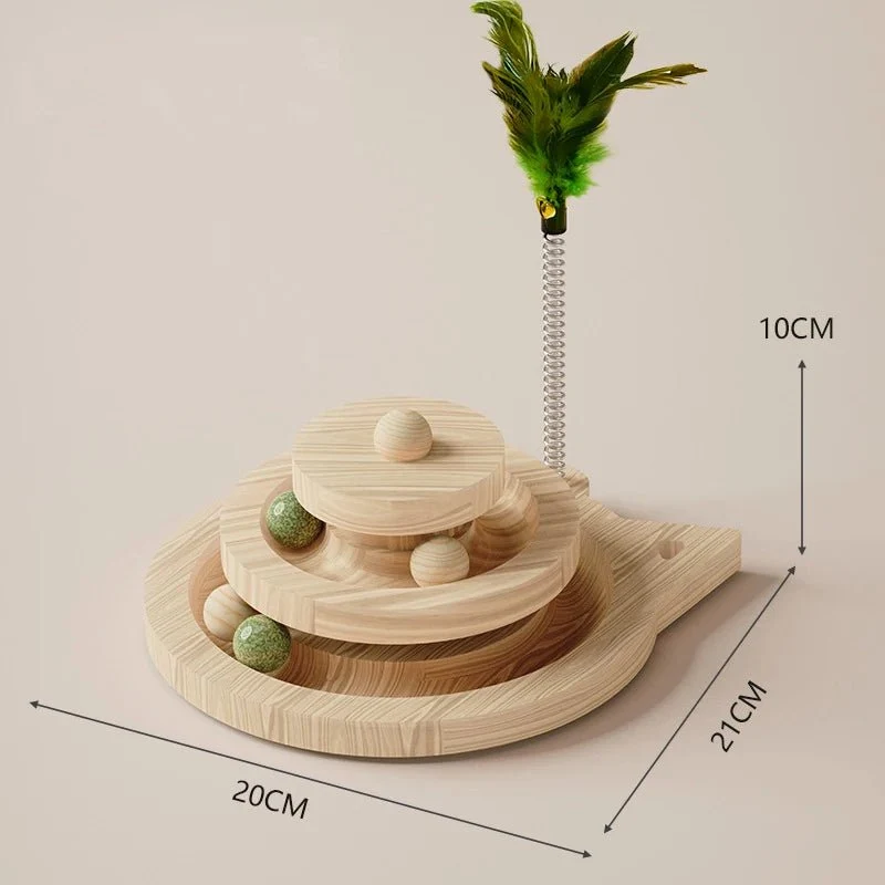 Ensemble Arbre En Sisal Et Jouet Bois Pour Chat