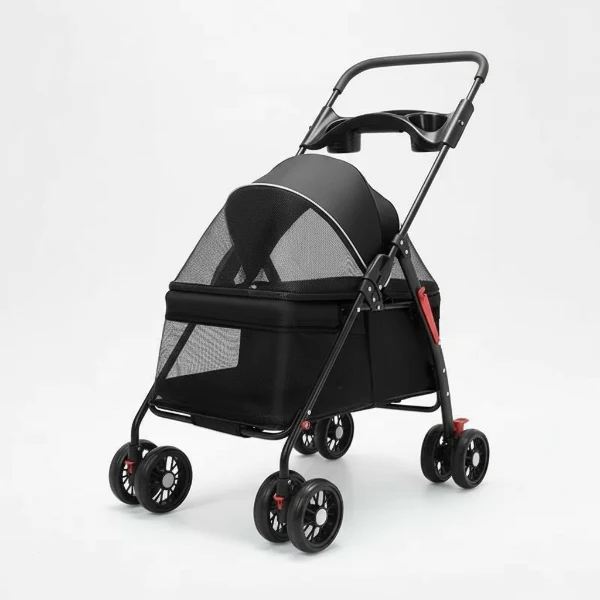 Poussette pour chien légère et pliable | Oscar et Plume