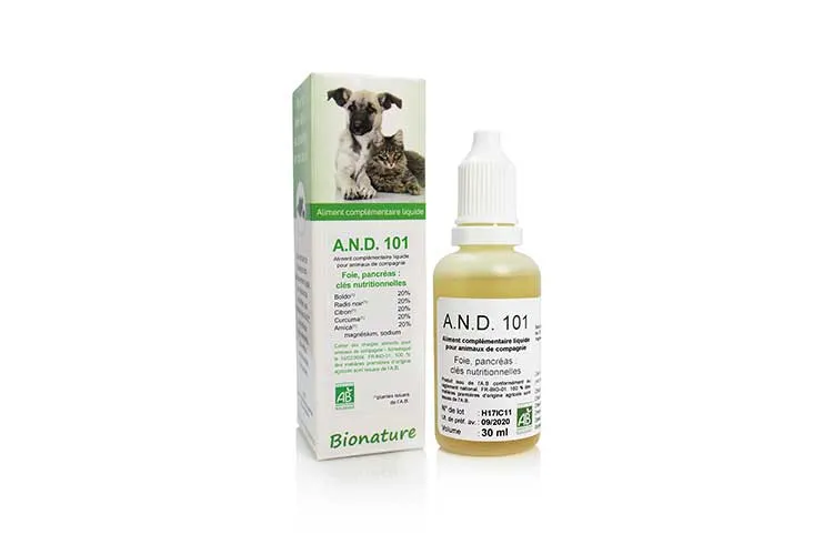 Détox foie et pancréas chien et chat - A.N.D 101