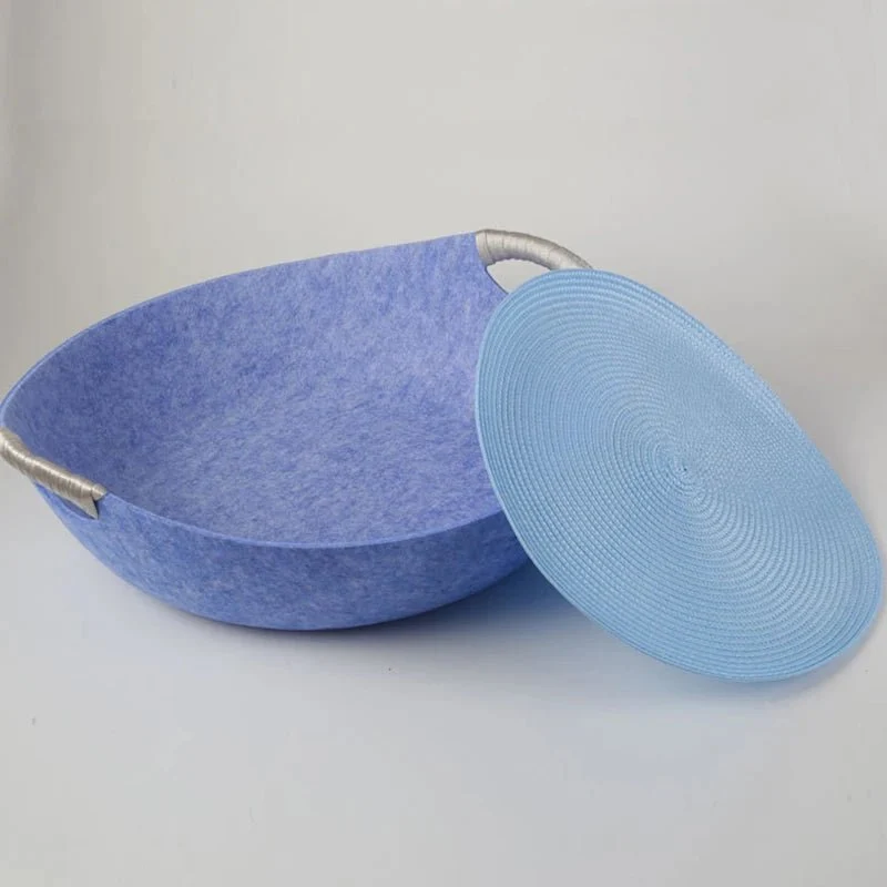 Panier Design En Feutre Lavable Pour Chat