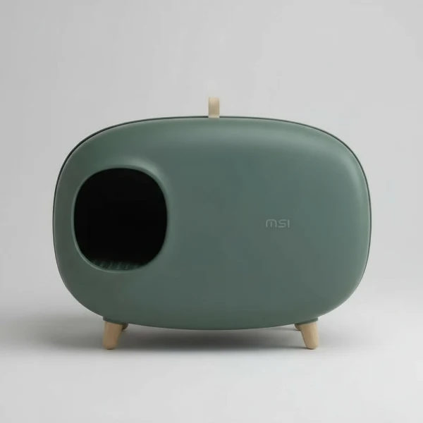 Maison de toilette fermée Oscar & Plume – bac à litière design pour chat élégant