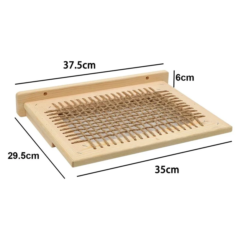 Hamac Mural En Bois Et Sisal Pour Chat
