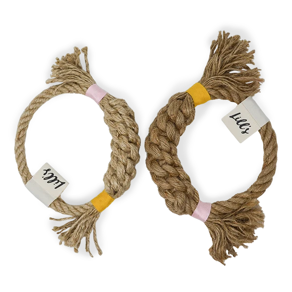 Corde pour chien en chanvre Chestnut