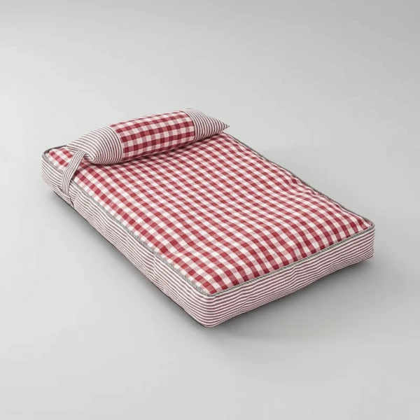 Coussin Déhoussable En Coton Avec Oreiller Pour Chien