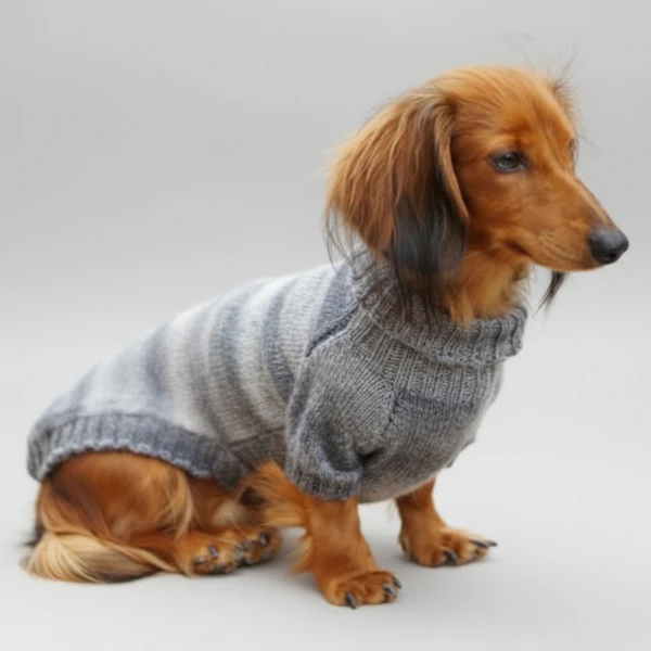 Pull Pour Chien Teckel En Tricot Confortable