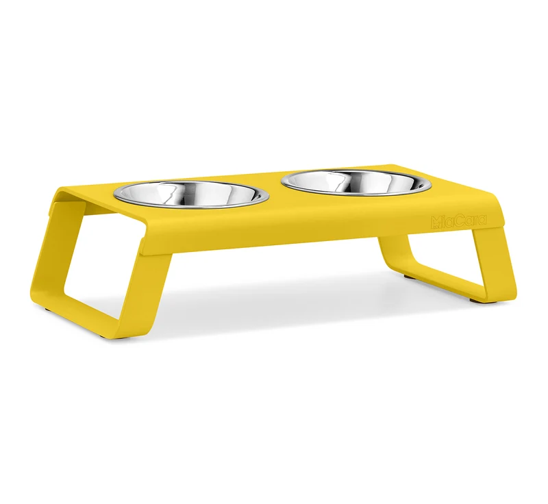 Double écuelle design pour chat Desco (4 couleurs)