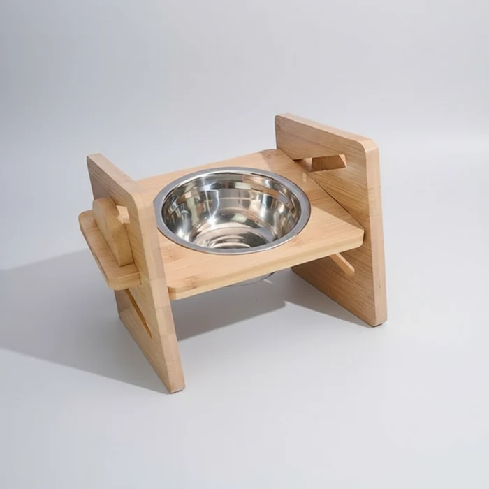 Gamelle Inox Et Support Réglable Pour Chien