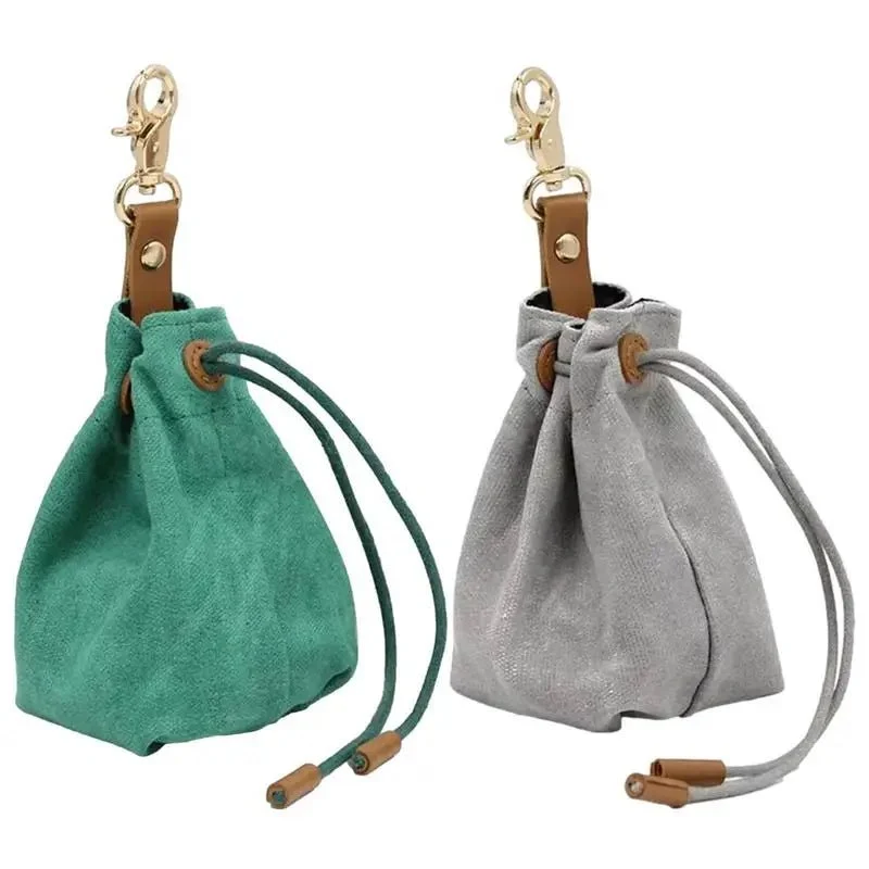 Sac Friandises En Suédine Pour Chien